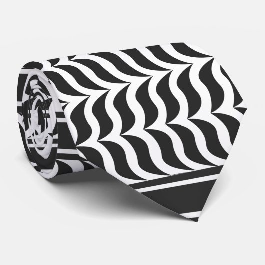 palestijnse kuffiya zwart - wit stropdas (Opgerold)