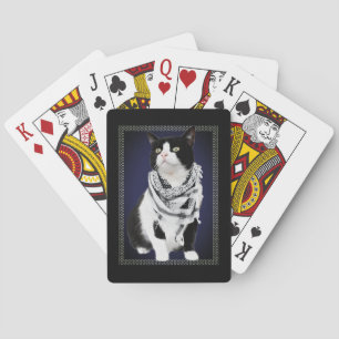 Palestijnse Kufiya met Kat Speelkaarten
