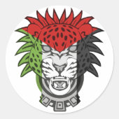 Palestijnse leeuw - Palestine FLAG Lion Ronde Sticker (Voorkant)