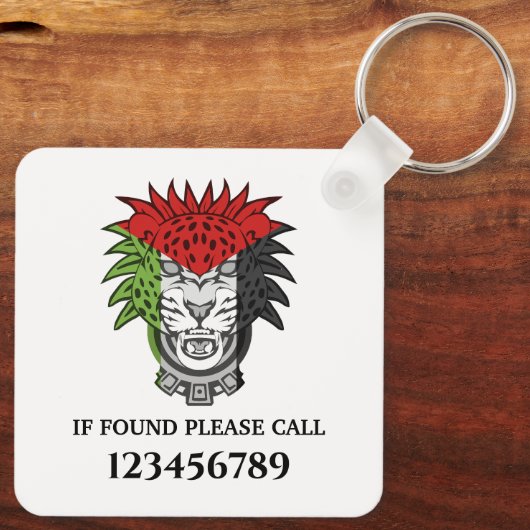 Palestijnse leeuw - Palestine FLAG Lion Sleutelhanger (Achterkant)