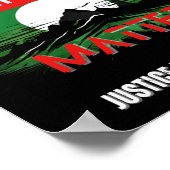 palestijnse levens-sticker voor gerechtigheid voor poster (Hoek)
