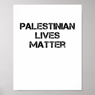Palestijnse levens Stop genocide in Palestina Stop Poster