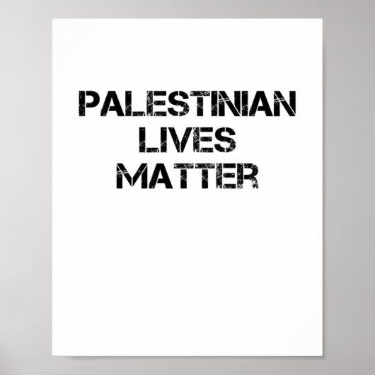 Palestijnse levens Stop genocide in Palestina Stop Poster (Voorkant)