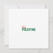 Palestijnse olijfboom trots, bezoek Palestina Save The Date (Achterkant)