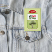 Palestijnse olijfboom: "We zullen terugkeren" Button (Insitu)
