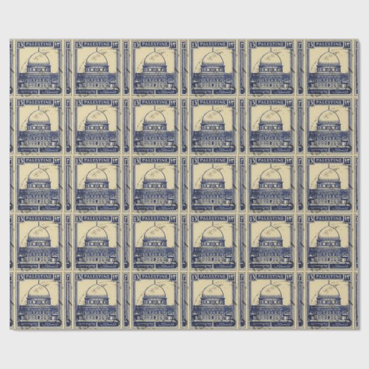 Palestijnse oude stempel 1920_ Palestijnse folklor Cadeaupapier (Vlak)