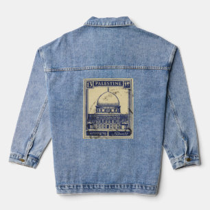 Palestijnse oude stempel 1920_ Palestijnse folklor Denim Jacket