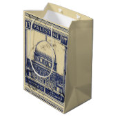 Palestijnse oude stempel 1920_ Palestijnse folklor Medium Cadeauzakje (Achterkant Gekanteld)