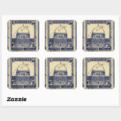 Palestijnse oude stempel 1920_ Palestijnse folklor Vierkante Sticker (Vel)