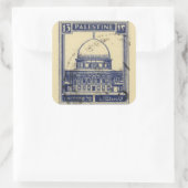 Palestijnse oude stempel 1920_ Palestijnse folklor Vierkante Sticker (Tas)