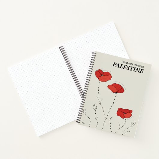 palestijnse papaver-notitieboek notitieboek (Binnen)