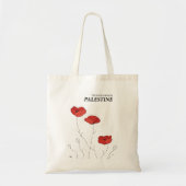palestijnse papaver tote bag (Voorkant)