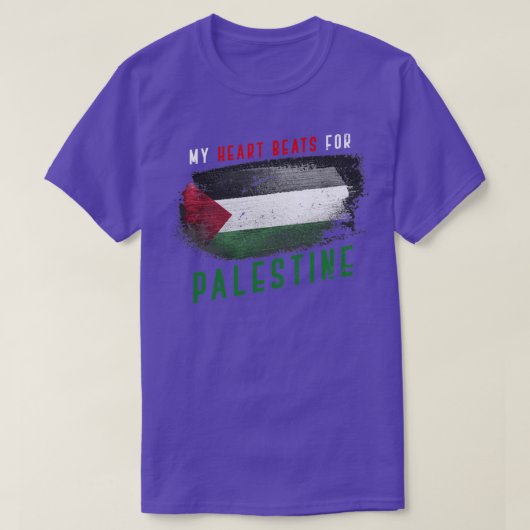 Palestijnse Pride vlag van Palestina T-shirt (Design voorkant)