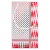 Palestijnse Rode & Witte Keffiyeh Klein Cadeauzakje (Achterkant)