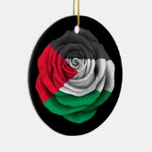 Palestijnse Roos vlag zwarte vlag Keramisch Ornament (Rechts)