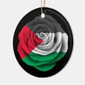 Palestijnse Roos vlag zwarte vlag Keramisch Ornament (Links)