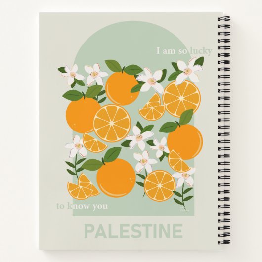 Palestijnse sinaasappels, kleurrijk notitieboek (Achterkant)