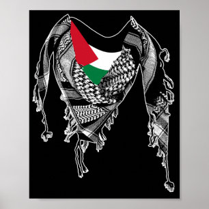 Palestijnse sjaal, Palestijnse vlag Poster