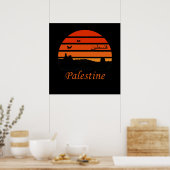 Palestijnse skyline ontwerp Palestijnse kunst Poster (Keuken)
