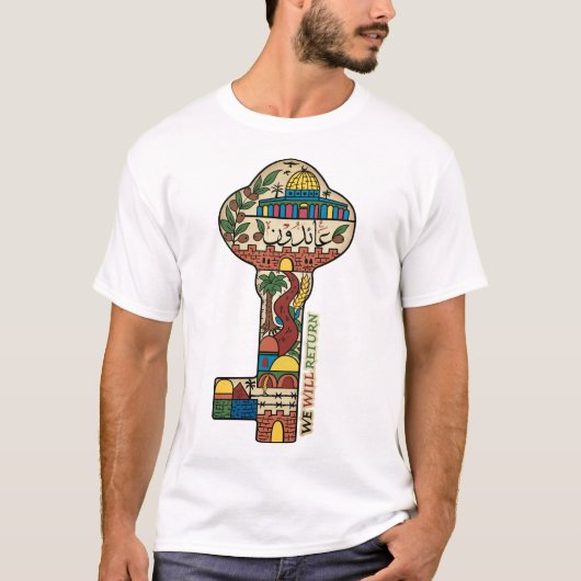 Palestijnse sleutel van terugkeer, Palestijnse vri T-shirt (Voorkant)