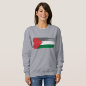 Palestijnse Solidariteits Sweatshirt | Liefde, Ger (Voorkant volledig)