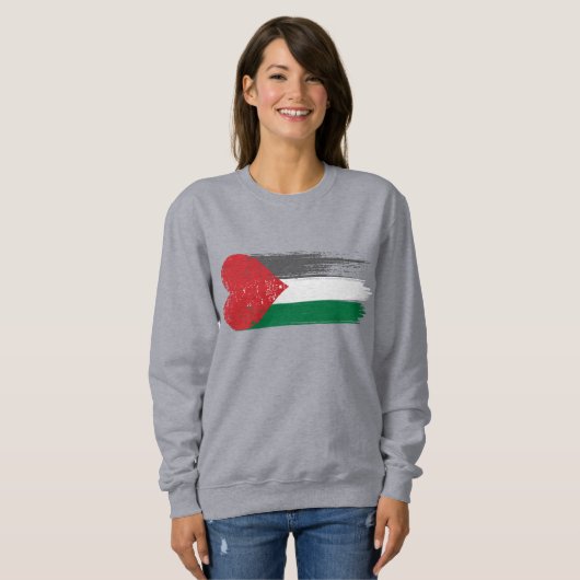 Palestijnse Solidariteits Sweatshirt | Liefde, Ger (Voorkant volledig)