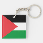 Palestijnse staatsvlag acryl sleutelhanger (Achterkant)
