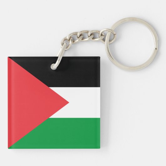 Palestijnse staatsvlag acryl sleutelhanger (Achterkant)