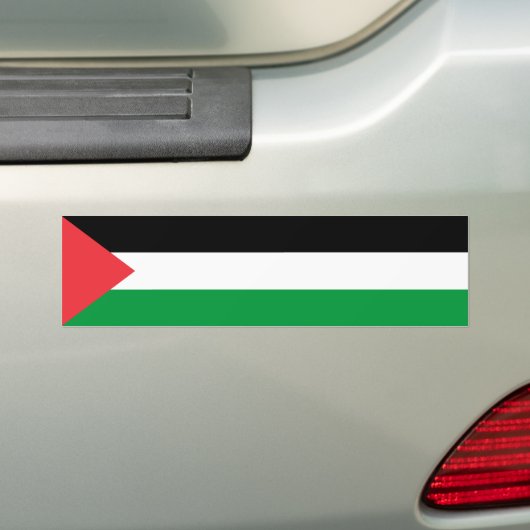 Palestijnse staatsvlag bumpersticker (Op auto)
