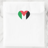 Palestijnse staatsvlag hart sticker (Tas)