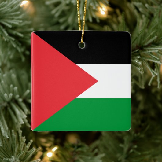 Palestijnse staatsvlag keramisch ornament (Boom)