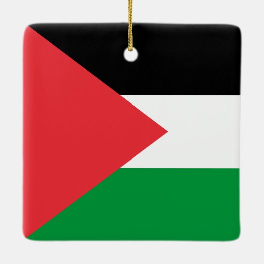 Palestijnse staatsvlag keramisch ornament (Achterkant)