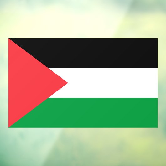 Palestijnse staatsvlag patriottisch raamsticker (Vel 3)