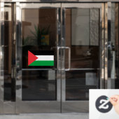 Palestijnse staatsvlag patriottisch raamsticker (Kantoordeur)