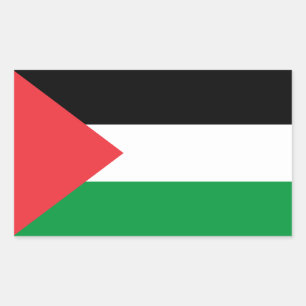 Palestijnse staatsvlag rechthoekige sticker