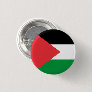 Palestijnse staatsvlag ronde button 3,2 cm