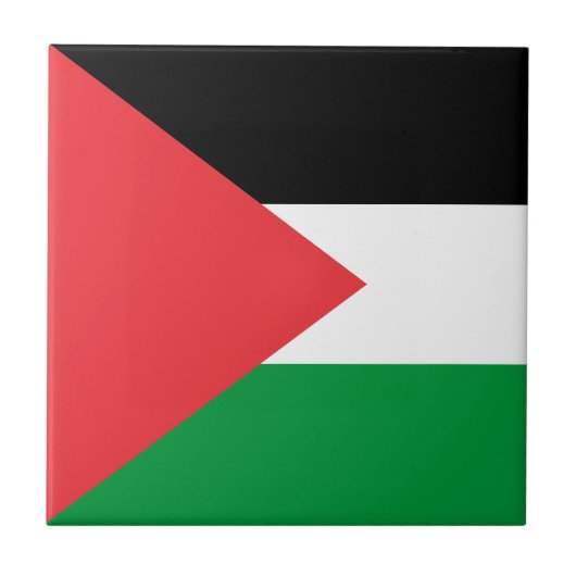 Palestijnse staatsvlag tegeltje (Voorkant)
