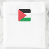 Palestijnse staatsvlag vierkante sticker (Tas)