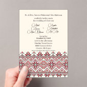 Palestijnse Tatreez 2 acryl wo. Uitnodiging (Insitu (Draagbaar))