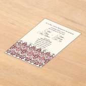 Palestijnse Tatreez 2 acryl wo. Uitnodiging (Laagn)