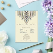 Palestijnse Tatreez 3 acryl wo. Uitnodiging (Insitu (Huwelijk))