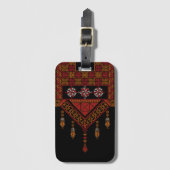 Palestijnse Tatreez borduurwerk | Palestijnse kuns Bagagelabel (Voorkant (verticaal))