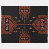 Palestijnse Tatreez borduurwerk | Palestijnse kuns Fleece Deken (Voorkant (Horizontaal))