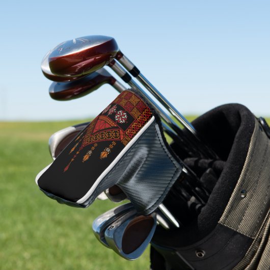 Palestijnse Tatreez borduurwerk | Palestijnse kuns Golfheadcover (Insitu)