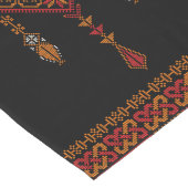 Palestijnse Tatreez borduurwerk | Palestijnse kuns Lange Tafelloper (Hoek)