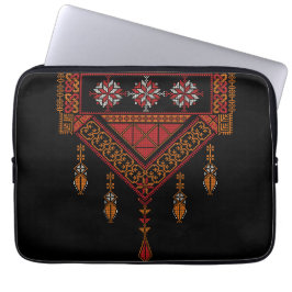 Palestijnse Tatreez borduurwerk | Palestijnse kuns Laptop Sleeve