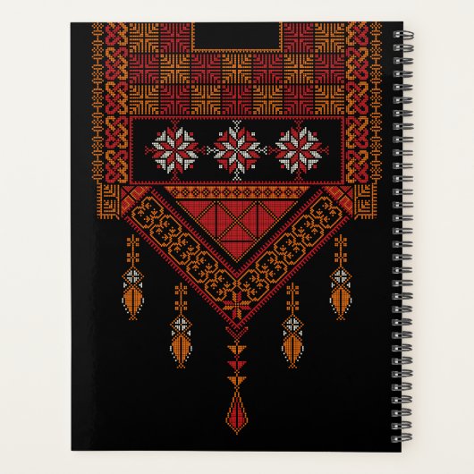 Palestijnse Tatreez borduurwerk | Palestijnse kuns Planner (Achterkant)