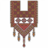 Palestijnse Tatreez borduurwerk | Palestijnse kuns Sticker (Voorkant)