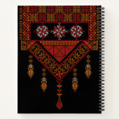 Palestijnse Tatreez borduurwerk |Palestijnse kunst Notitieboek (Achterkant)