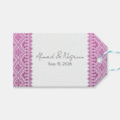 Palestijnse Tatreez Print Cadeautags Cadeaulabel (Voorkant (Horizontaal))